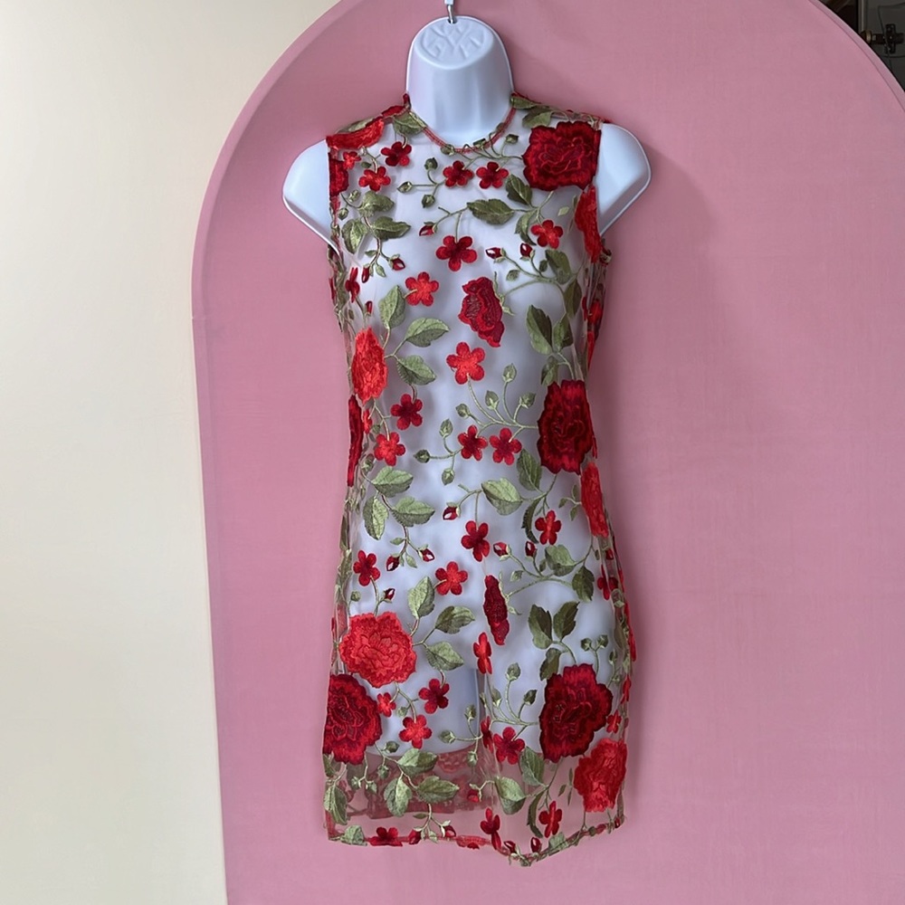 NWOT WANT MY LOOK SEE THROUGH DRESS SIZE S